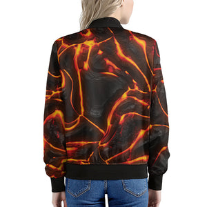 Lava Print Women's Bomber Jacket