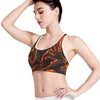 Lava Print Women's Sports Bra