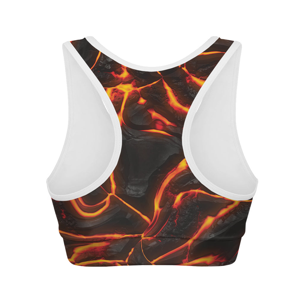 Lava Print Women's Sports Bra