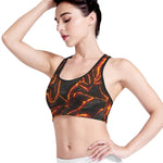 Lava Print Women's Sports Bra