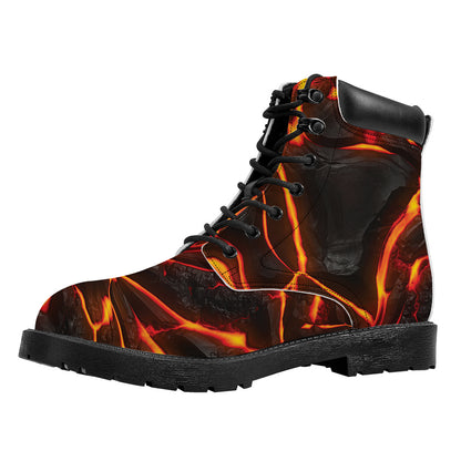 Lava Print Work Boots