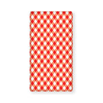 Lava Red And White Gingham Print Baby Crib Sheet
