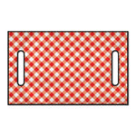 Lava Red And White Gingham Print Golf Cart Seat Cover