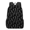 Lavender Flowers Pattern Print 17 Inch Backpack