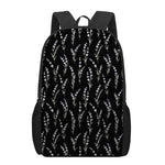Lavender Flowers Pattern Print 17 Inch Backpack