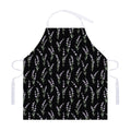 Lavender Flowers Pattern Print Adjustable Apron