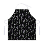 Lavender Flowers Pattern Print Adjustable Apron