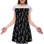 Lavender Flowers Pattern Print Adjustable Apron