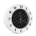 Lavender Flowers Pattern Print Alarm Clock