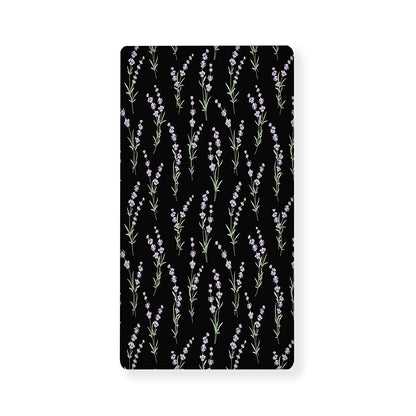 Lavender Flowers Pattern Print Baby Crib Sheet