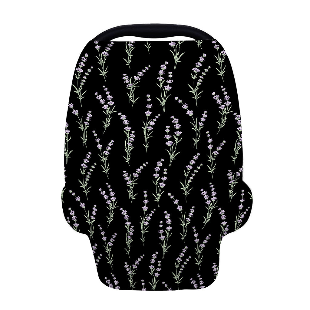 Lavender Flowers Pattern Print Baby Seat Cover