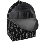 Lavender Flowers Pattern Print Backpack