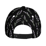 Lavender Flowers Pattern Print Baseball Cap