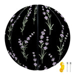 Lavender Flowers Pattern Print Basketball