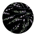 Lavender Flowers Pattern Print Basketball