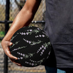 Lavender Flowers Pattern Print Basketball