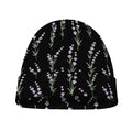 Lavender Flowers Pattern Print Beanie
