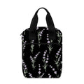 Lavender Flowers Pattern Print Bible Tote Bag