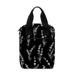 Lavender Flowers Pattern Print Bible Tote Bag