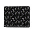 Lavender Flowers Pattern Print Bifold Wallet
