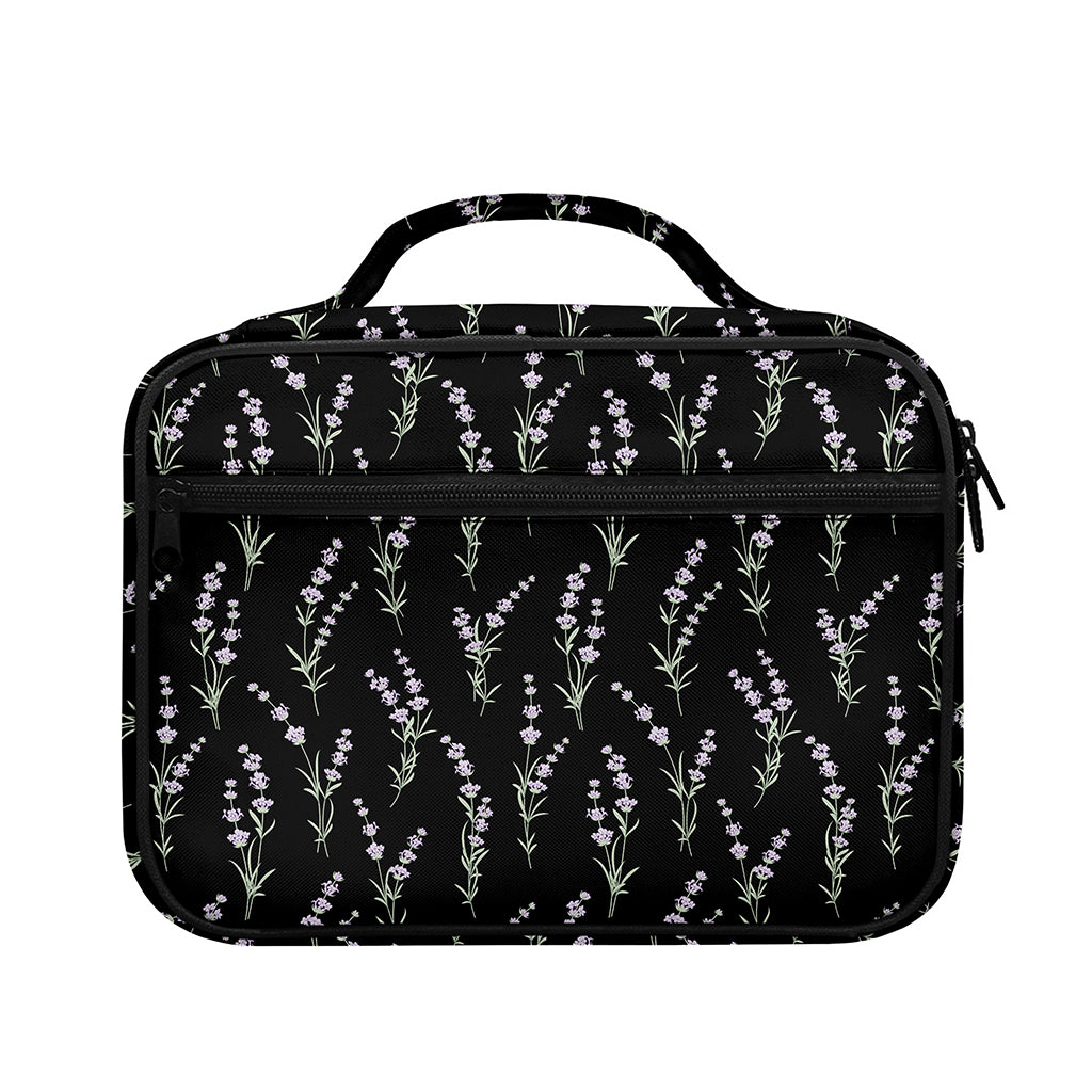 Lavender Flowers Pattern Print Briefcase Bible Bag