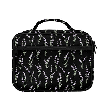 Lavender Flowers Pattern Print Briefcase Bible Bag