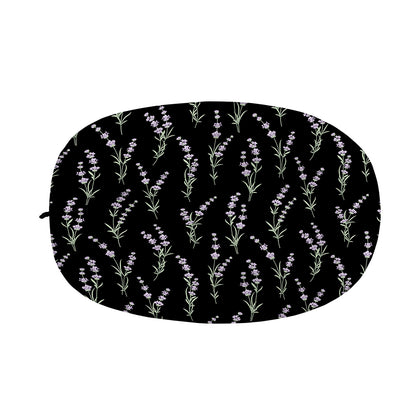 Lavender Flowers Pattern Print Car Side Mirror Covers