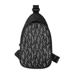 Lavender Flowers Pattern Print Chest Bag
