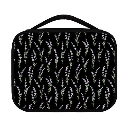 Lavender Flowers Pattern Print Classic Bible Case