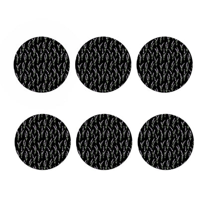 Lavender Flowers Pattern Print Coaster Set