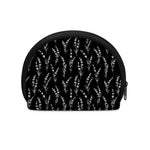Lavender Flowers Pattern Print Coin Purse