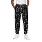 Lavender Flowers Pattern Print Cotton Pants