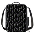 Lavender Flowers Pattern Print Crossbody Lunch Bag