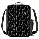 Lavender Flowers Pattern Print Crossbody Lunch Bag