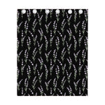 Lavender Flowers Pattern Print Curtain