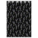 Lavender Flowers Pattern Print Curtain