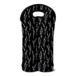 Lavender Flowers Pattern Print Double Neoprene Wine Tote