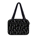 Lavender Flowers Pattern Print Double Strap Bible Bag
