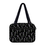 Lavender Flowers Pattern Print Double Strap Bible Bag