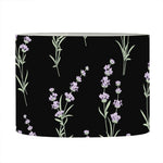 Lavender Flowers Pattern Print Drum Lamp Shade