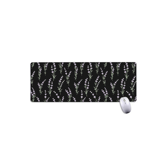 Lavender Flowers Pattern Print Extended Mouse Pad