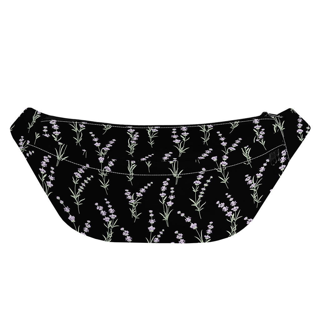 Lavender Flowers Pattern Print Fanny Pack