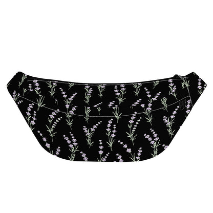 Lavender Flowers Pattern Print Fanny Pack