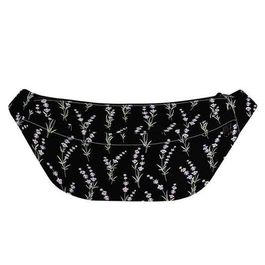 Lavender Flowers Pattern Print Fanny Pack