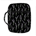 Lavender Flowers Pattern Print Front Pocket Bible Bag