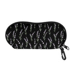 Lavender Flowers Pattern Print Glasses Case