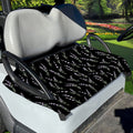 Lavender Flowers Pattern Print Golf Cart Seat Cover