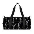 Lavender Flowers Pattern Print Gym Bag