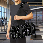 Lavender Flowers Pattern Print Gym Bag