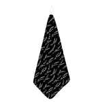 Lavender Flowers Pattern Print Hand Towel